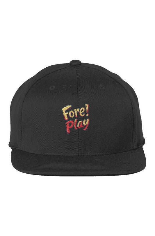 FORE! PLAY Embroidered Snap Back