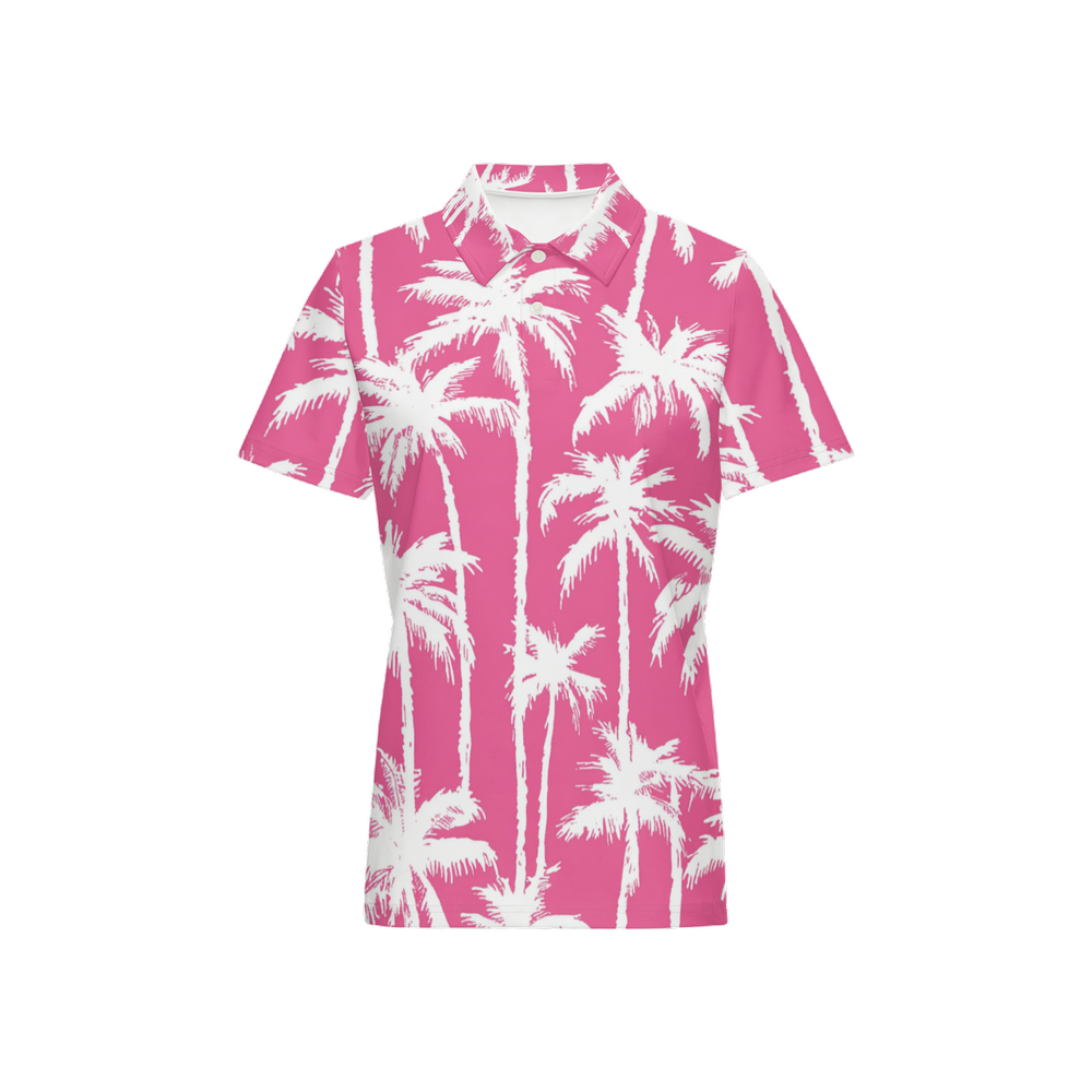 The Palm Blush Golf Polo