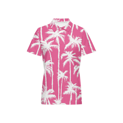 The Palm Blush Golf Polo