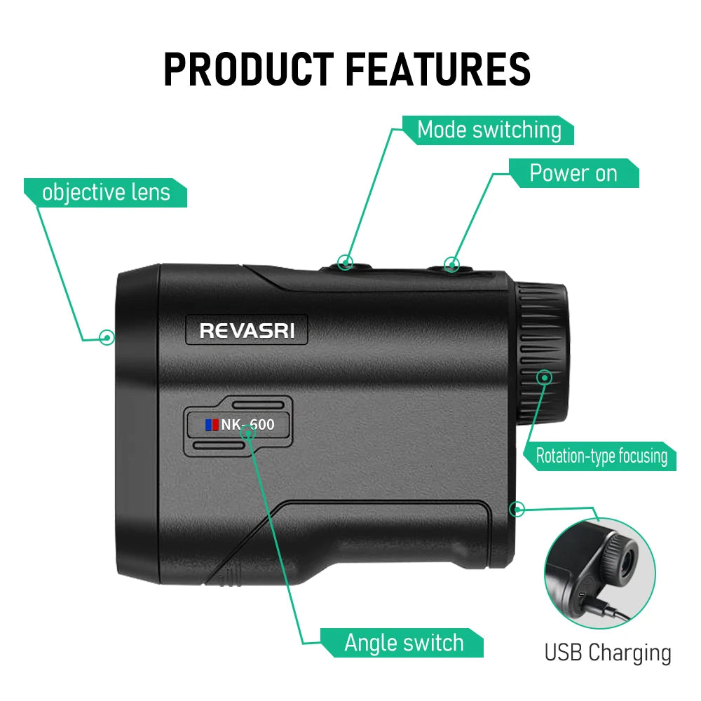 REVASRI 600M/Yard Golf Laser Rangefinder