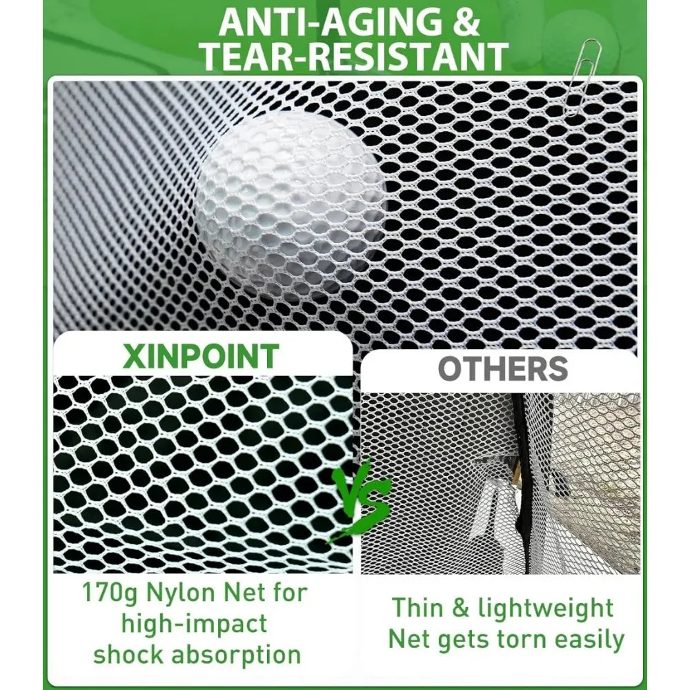 Golf Net: 10 x 7ft Backyard Driving Indoor/Outdoor.