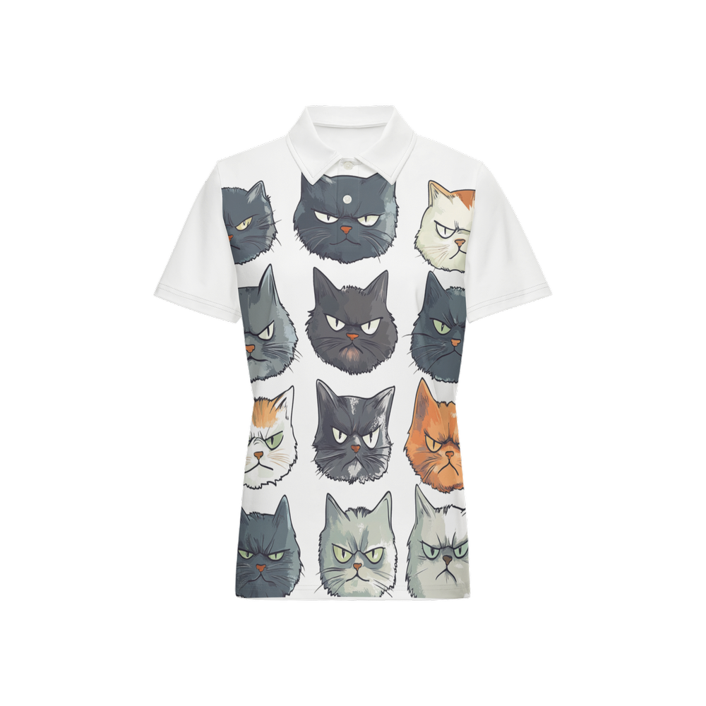 The Cat-itude Golf Polo