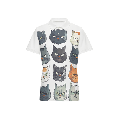 The Cat-itude Golf Polo