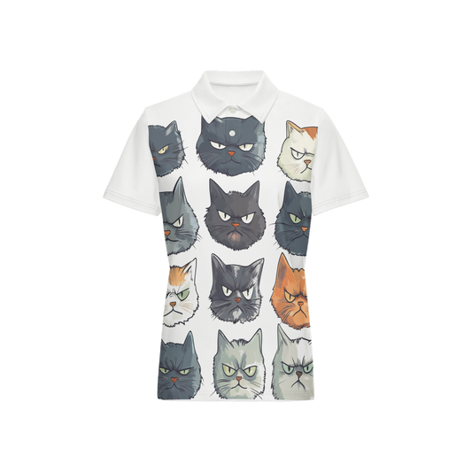 The Cat-itude Golf Polo